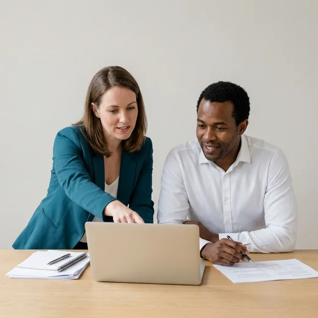 A consulting team reviewing a bid